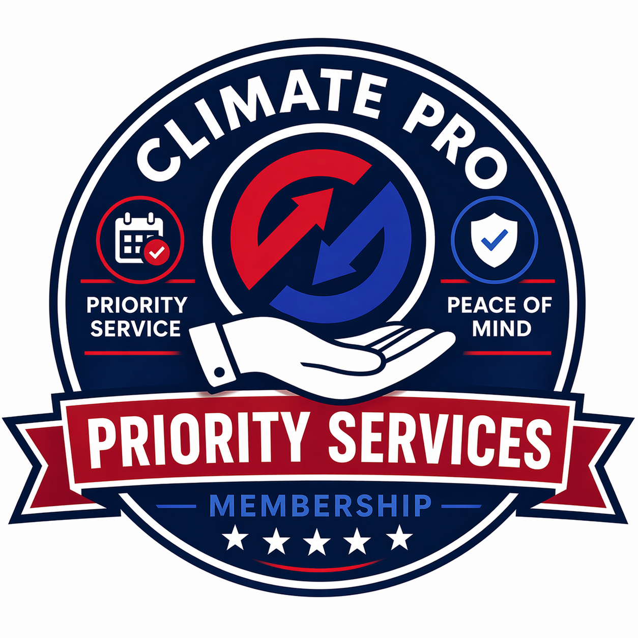 Climate Pro Priority Services Member badge